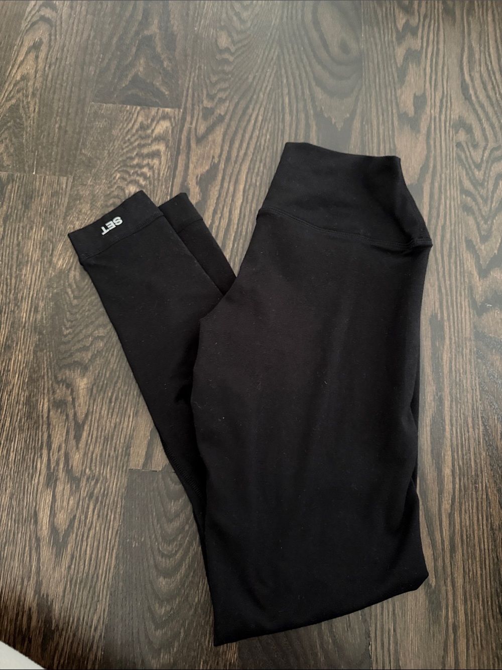 Set Active black leggings